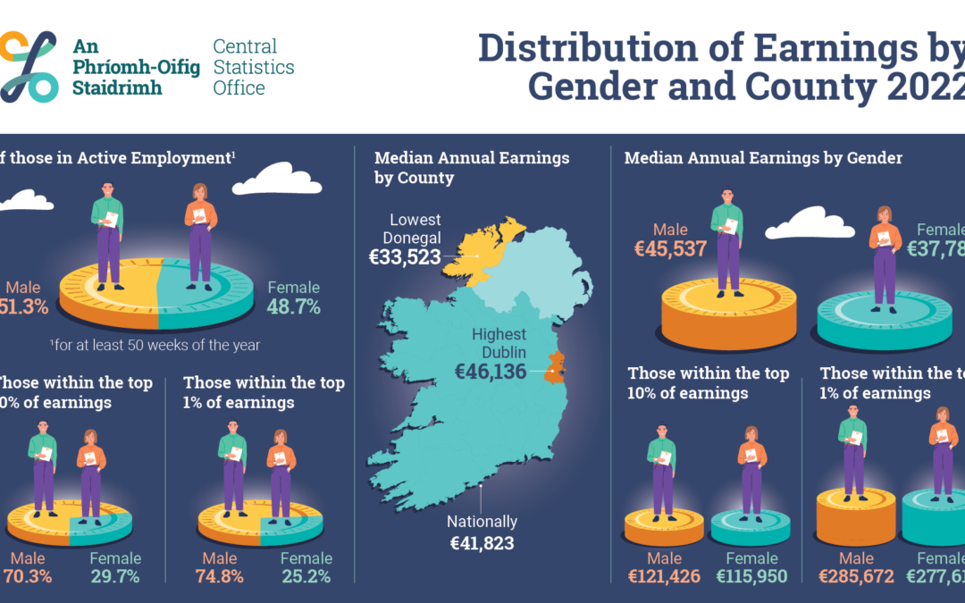 Distribution of Earnings by Gender and County 2022